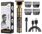 T9 Vintage Hair & Beard Trimmer | Professional Cordless Grooming Kit for Men