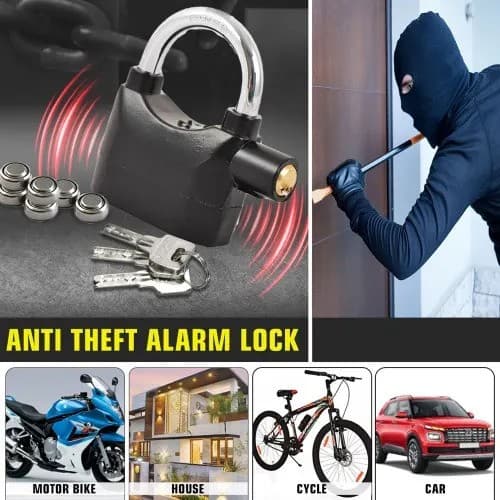 Anti-Theft Alarm Lock – Secure, Audible Protection for Doors & Valuables