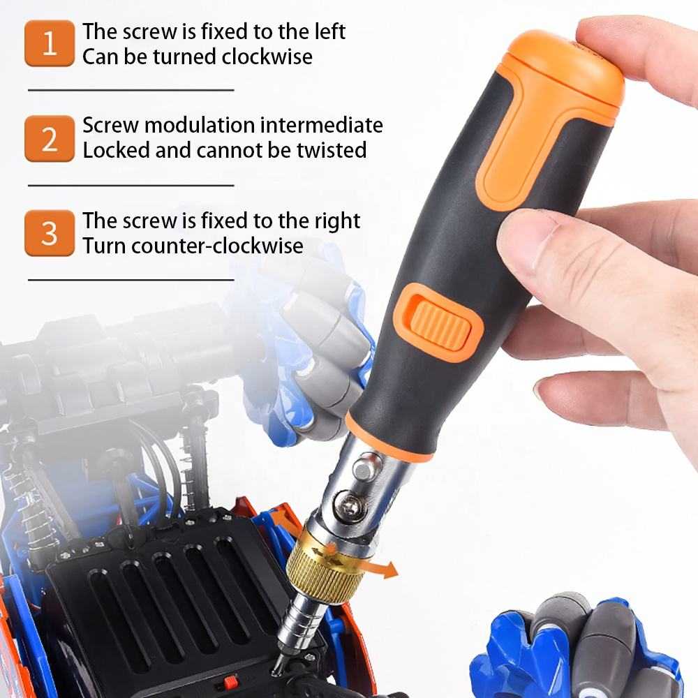 Portable 10-in-1 Multi-Angle Ratchet Screwdriver Set with Hidden Batch Head | Multi-Function Tool Kit