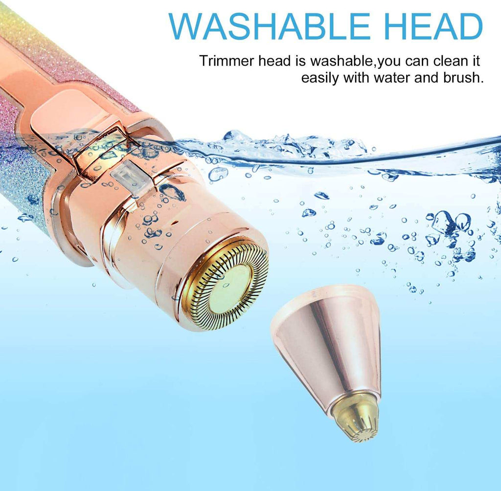 Eyebrow Trimmer | 2-in-1 Painless Brow & Facial Hair Remover – Rechargeable