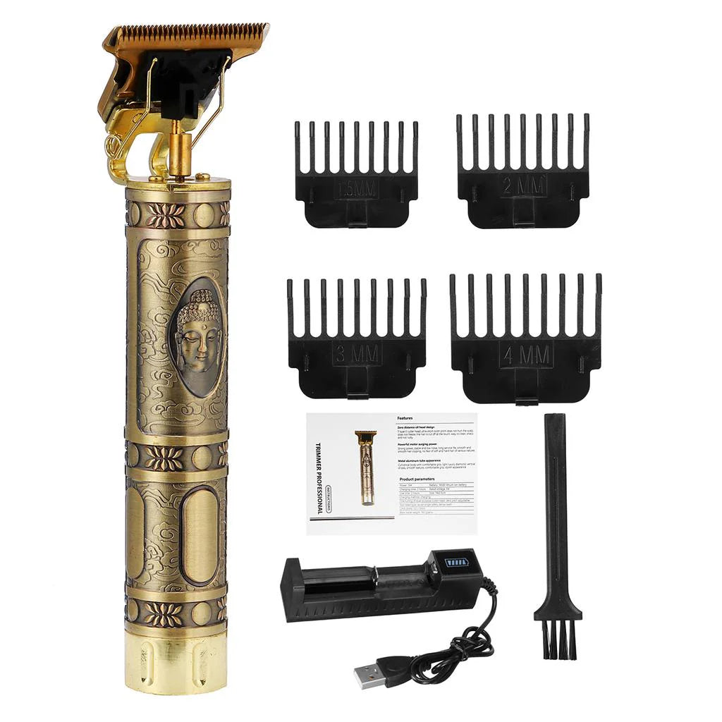 T9 Vintage Hair & Beard Trimmer | Professional Cordless Grooming Kit for Men